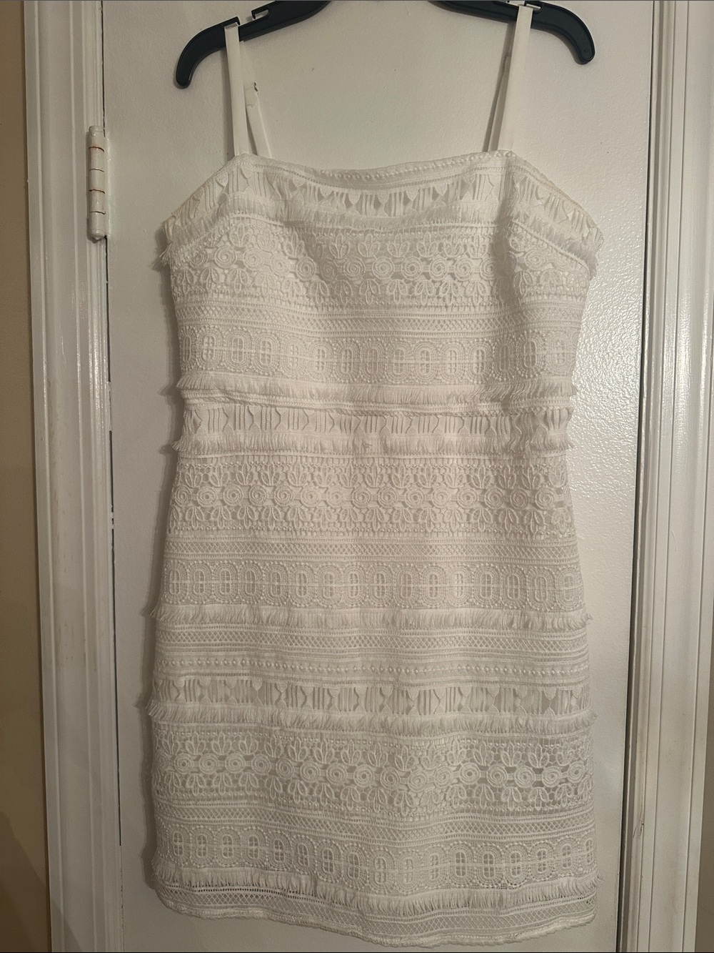 Forever 21 White Lace Spaghetti Strap Mini Dress